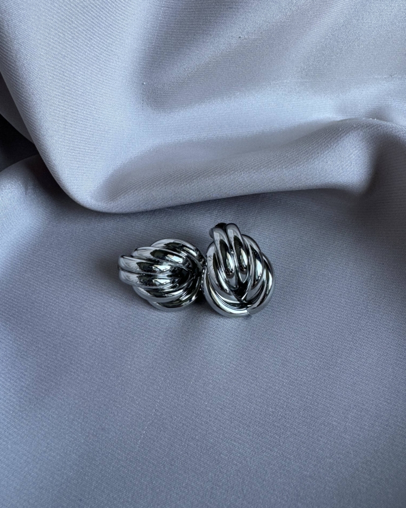 Düğüm Vintage Silver Küpe - SEDU studio