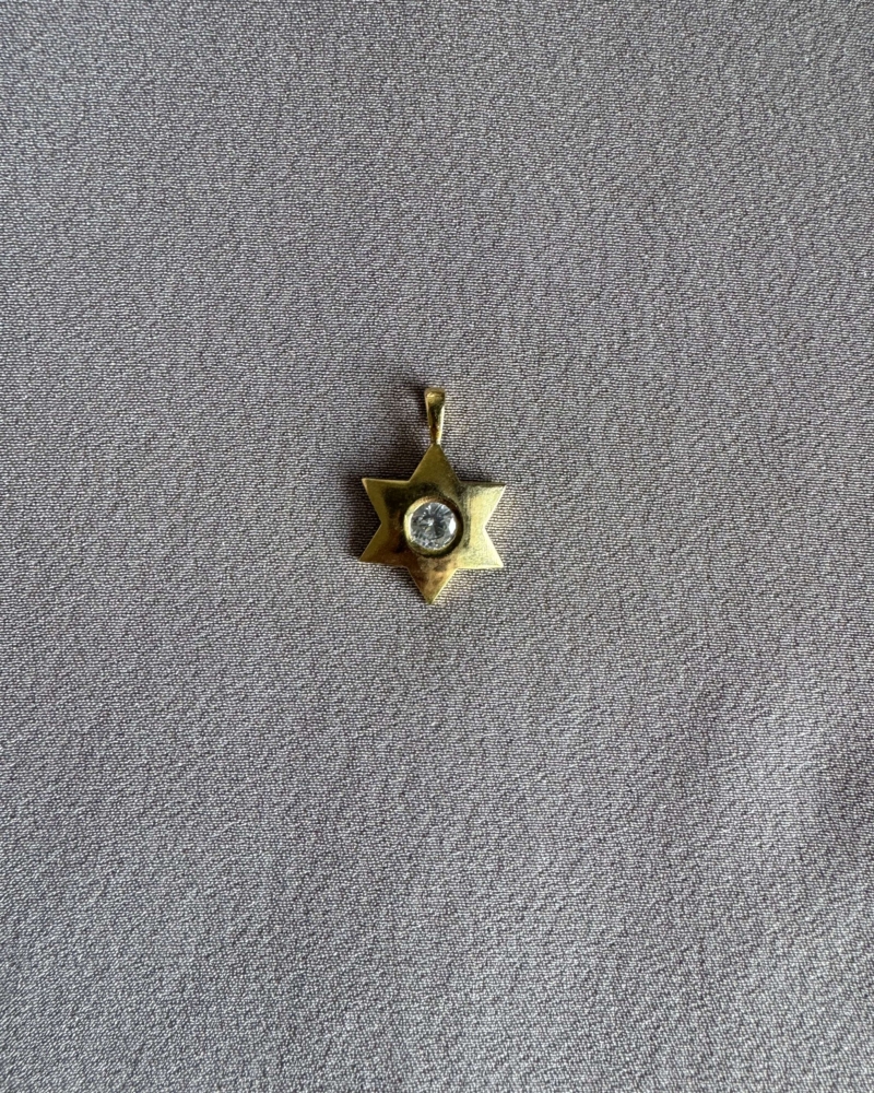 Taşlı Gold Yıldız Charm - SEDU studio